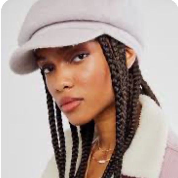 Free People Accessories - New! Free People Phoebe Slouchy Lieutenant Cap lilac